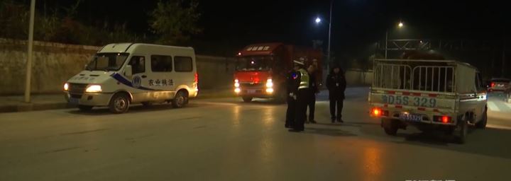 开展畜禽非法调运夜查确保畜产品质量安全